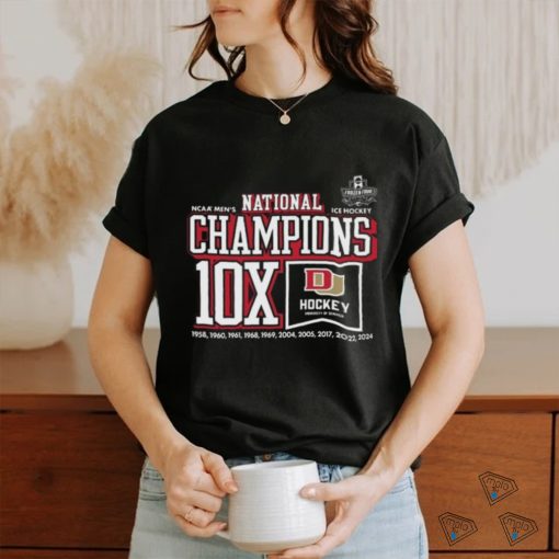 Denver Pioneers Ncaa Men’s ICE Hockey National Champions 10x Shirt