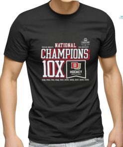 Denver Pioneers Ncaa Men’s ICE Hockey National Champions 10x Shirt