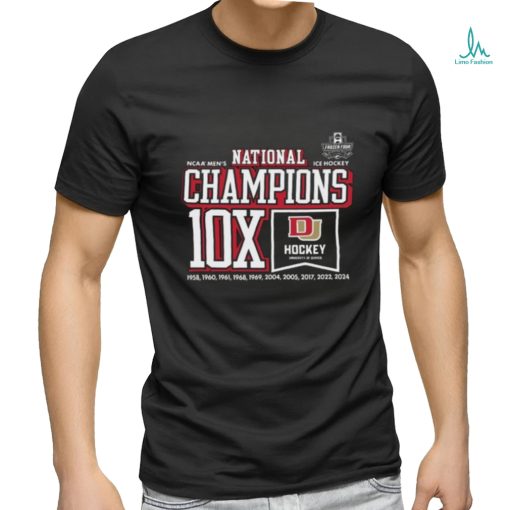 Denver Pioneers Ncaa Men’s ICE Hockey National Champions 10x Shirt