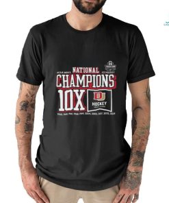 Denver Pioneers Ncaa Men’s ICE Hockey National Champions 10x Shirt