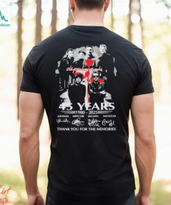 Depeche Mode 45 Years Of The Memories 1980 2025 T Shirt