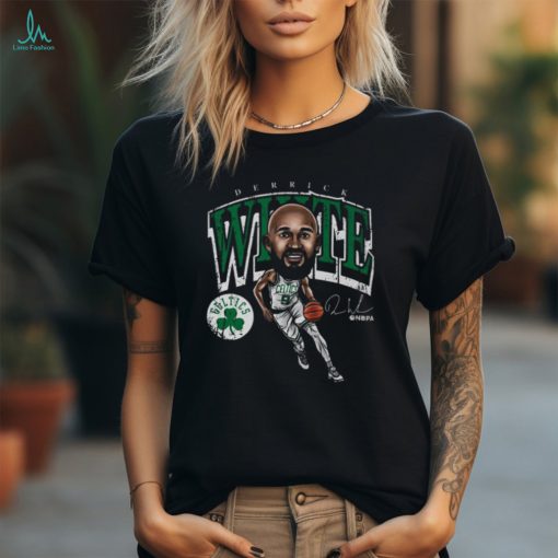 Derrick White 9 Boston Celtics Basketball Signature Cartoon Logo Shirt