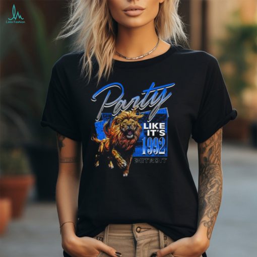 Detroit Lions Football Party Like It’s 1992 Mascot T Shirt