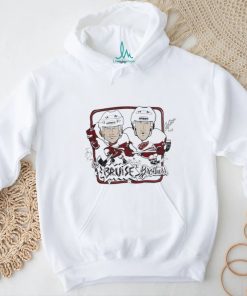Detroit Red Wings Bob Probert and Joey Kocur the Bruise brothers signatures caricatures shirt