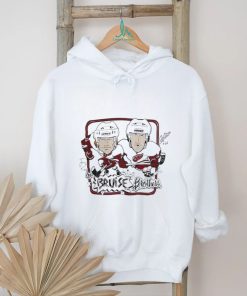 Detroit Red Wings Bob Probert and Joey Kocur the Bruise brothers signatures caricatures shirt