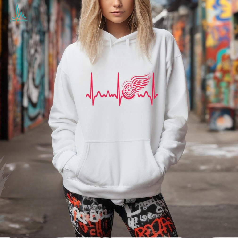 Detroit Red Wings Heartbeat T Shirt, Heartbeat Hockey 2024 Shirt Detroit Red Wings Heartbeat T Shirt, Heartbeat Hockey 2024 Shirt