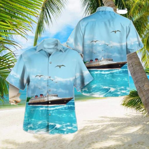 Disney Cruise Line Disney Wonder Cruise Ship Hawaiian Shirt Style Gift