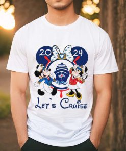 Disney Lets Cruise 2024 Mickey Minnie Captain shirt