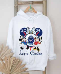 Disney Lets Cruise 2024 Mickey Minnie Captain shirt