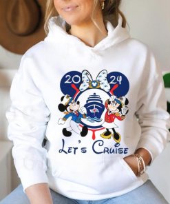 Disney Lets Cruise 2024 Mickey Minnie Captain shirt