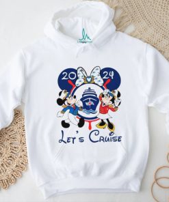 Disney Lets Cruise 2024 Mickey Minnie Captain shirt