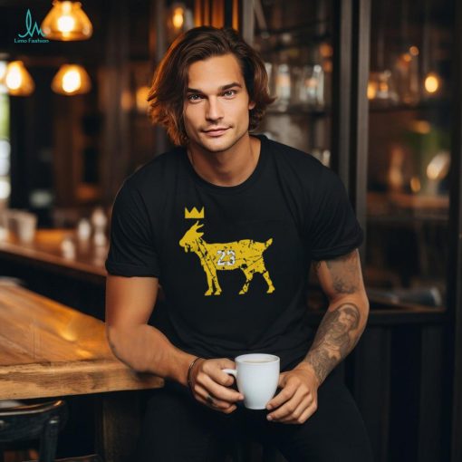 Distressed Goat 23 Los Angeles Basketball Fan T Shirt