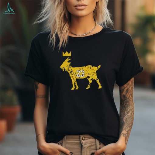 Distressed Goat 23 Los Angeles Basketball Fan T Shirt