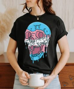 Dripping Trans Pride Skull Transgender Tee Shirt