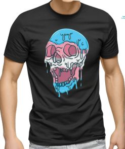 Dripping Trans Pride Skull Transgender Tee Shirt