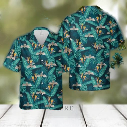 Dutch Army Jump Wings Hawaiian Shirt Summer Vacation Button Shirt