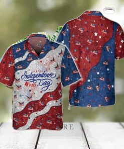 Eagle American Independence Day Twinkle Red And Blue Hawaiian Shirt Style Gift