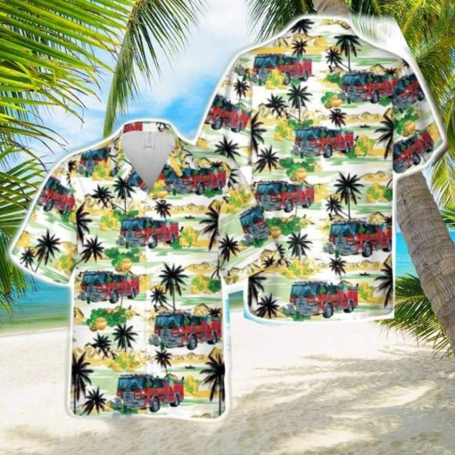 East Rockaway, New York, East Rockaway Fire Department St. Patrick’s Day 3D Beach Shirt Summer Hawaiian Shirt