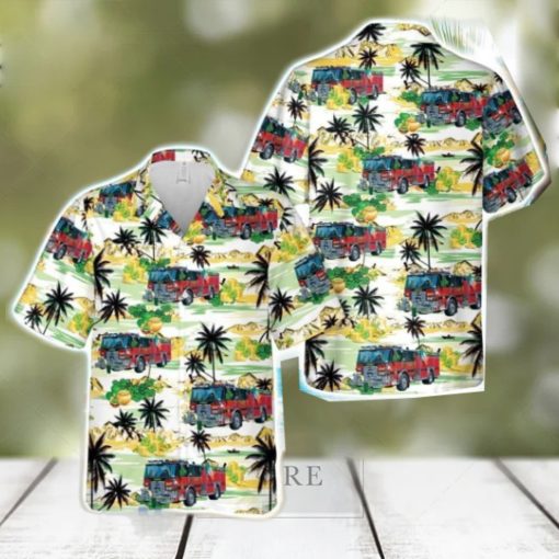 East Rockaway, New York, East Rockaway Fire Department St. Patrick’s Day 3D Beach Shirt Summer Hawaiian Shirt