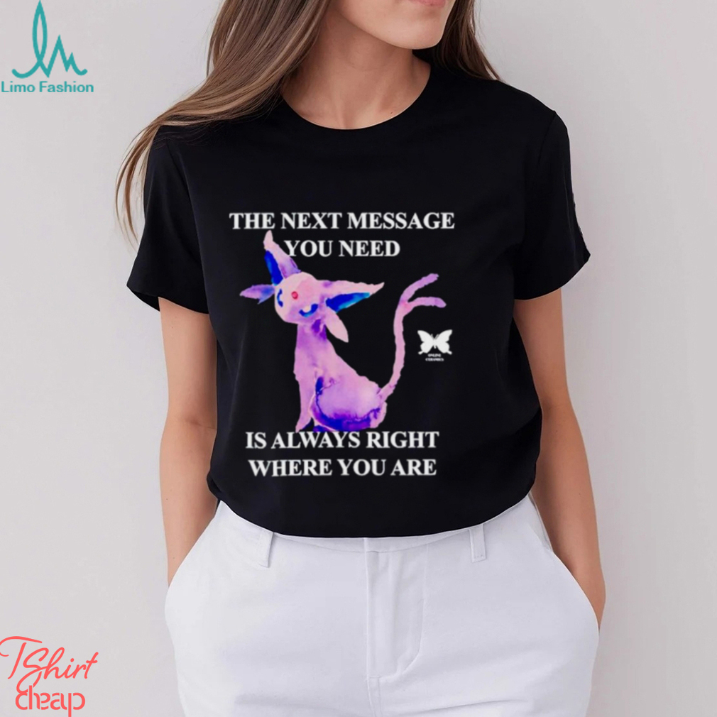Eeveelutions the next message you need is always right where you are shirt Eeveelutions the next message you need is always right where you are shirt