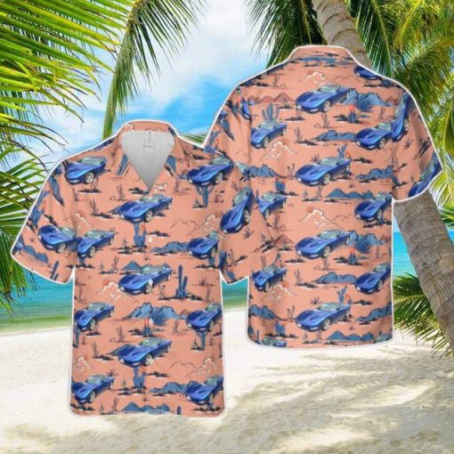 Electron Blue 2002 Chevrolet Corvette Hawaiian Shirt Summer Holiday Gift