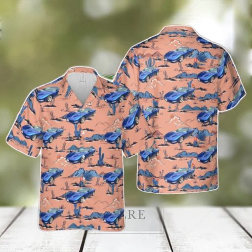 Electron Blue 2002 Chevrolet Corvette Hawaiian Shirt Summer Holiday Gift