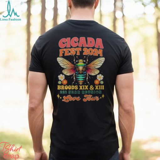 Entomology Cicada Lover Cicada Fest 2024 Broods Xix & Xiii T shirt