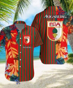 FC Augsburg Hawaiian Shirt & Short Aloha Beach Summer For Men Women