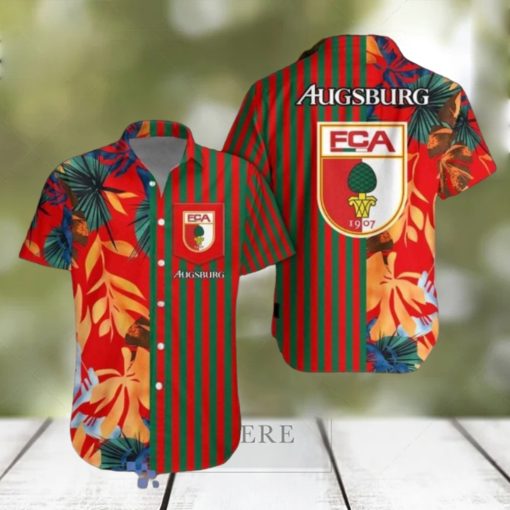 FC Augsburg Hawaiian Shirt & Short Aloha Beach Summer For Men Women