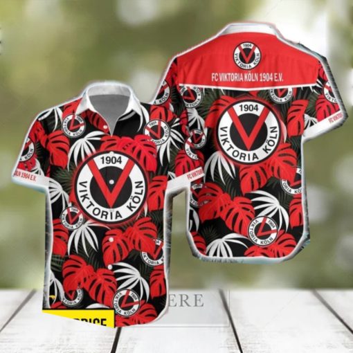 FC Viktoria Koln 1904 e.V Leaf Tropical Pattern Hawaiian Shirt For Men Women