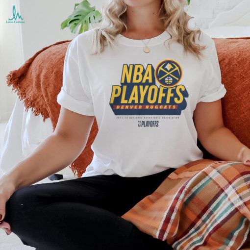 Fanatics Branded Heather Gray Denver Nuggets 2024 NBA Playoffs Defensive Stance T Shirt