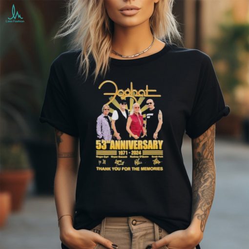 Foghat 53rd Anniversary 1971 2024 Thank You For The Memories T Shirt