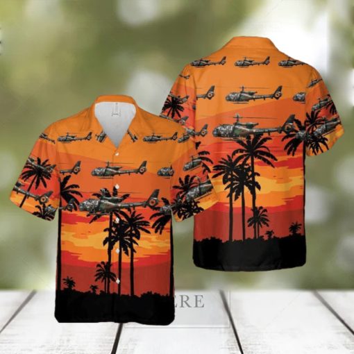 French Army Aerospatiale SA 342 Gazelle Hawaiian Shirt