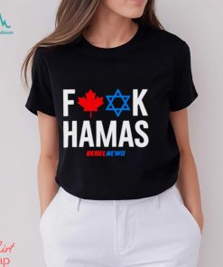 Fuck hamas Canada and Israel flag shirt