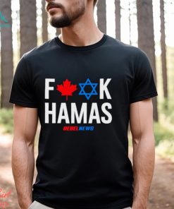 Fuck hamas Canada and Israel flag shirt
