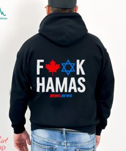 Fuck hamas Canada and Israel flag shirt
