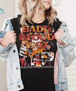Funny badd Blood 1997 Undertaker vs Shawn Michaels retro vintage style bootleg rap shirt