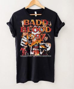 Funny badd Blood 1997 Undertaker vs Shawn Michaels retro vintage style bootleg rap shirt
