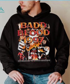 Funny badd Blood 1997 Undertaker vs Shawn Michaels retro vintage style bootleg rap shirt
