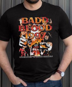 Funny badd Blood 1997 Undertaker vs Shawn Michaels retro vintage style bootleg rap shirt