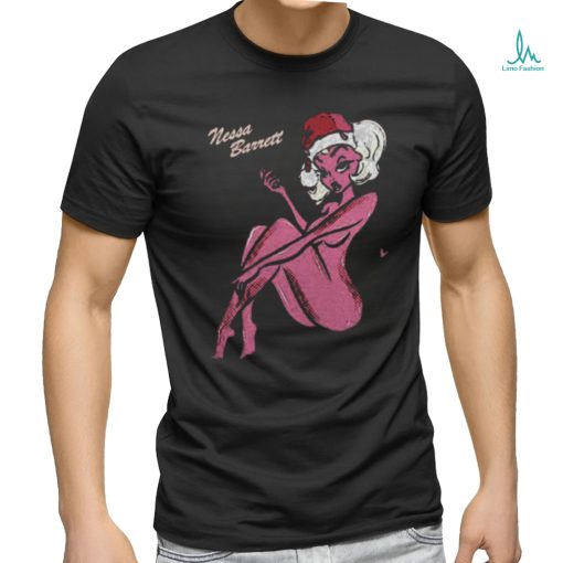 Funny nessa barrett official merch store bad santa 2024 shirt