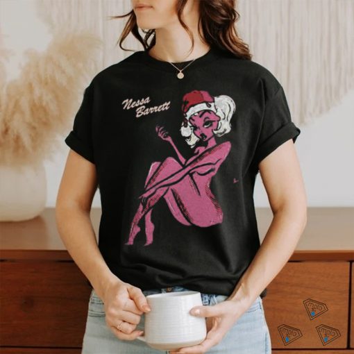Funny nessa barrett official merch store bad santa 2024 shirt