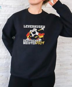 Fußball Verein Leverkusen Deutscher Meister 2024 Tanzender Fußball Fan Heimat Westfalen T Shirt