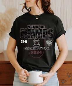 GARNET 2024 WOMEN'S BASKETBALL NATIONAL CHAMPS 38 0 TEE shirt