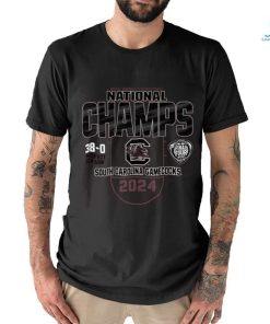 GARNET 2024 WOMEN'S BASKETBALL NATIONAL CHAMPS 38 0 TEE shirt