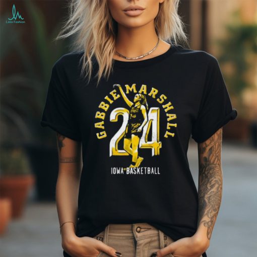 Gabbie Marshall 24 Iowa Basketball Graphic T Shirt