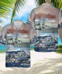 German Navy Ships In WW2 Hawaiian Shirt