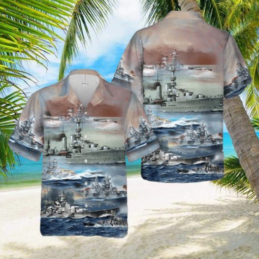 German Navy Ships In WW2 Hawaiian Shirt