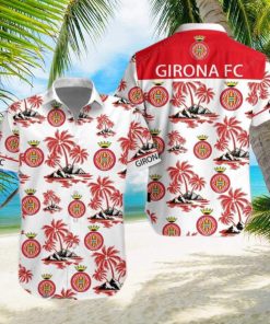 Girona FC Laliga Red Coconut Hawaiian Shirt Impressive Gift