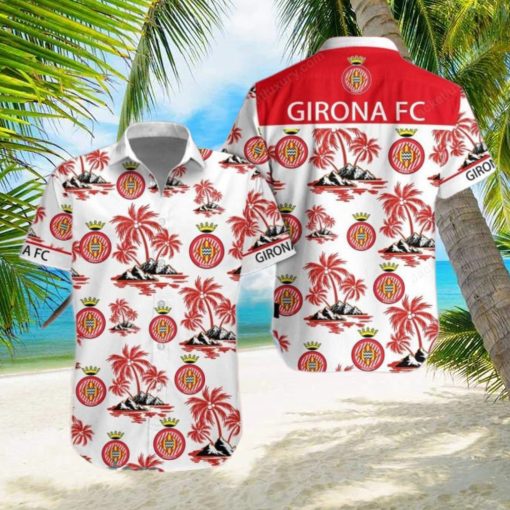 Girona FC Laliga Red Coconut Hawaiian Shirt Impressive Gift